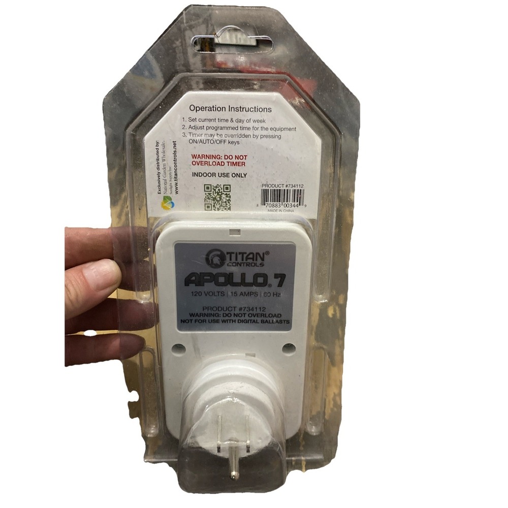 Titan Controls Apollo 7 Digital Timer One Outlet, Model #734112 - Picture 4 of 4